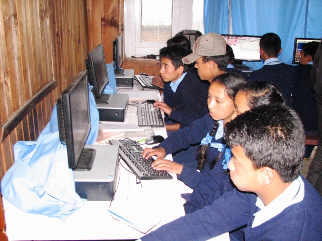 Students in Computer Class
